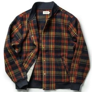 Mens Taylor Stitch Rare Wool Plaid Bomber. Size 40.